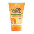 Alba Botanica Natural Sunblock - Very Emollient - Natural Spf 30 - Fragrance Free - 4 Oz