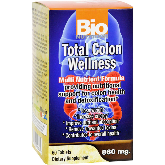 Bio Nutrition Total Colon Wellness - 60 Tablets