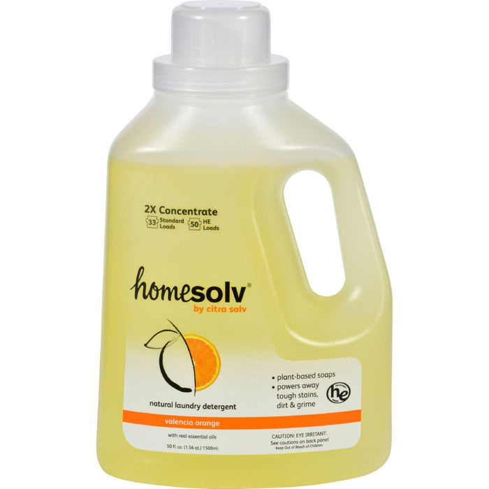 Citrasolv Citra Suds Liquid Laundry Detergent - Valencia Orange - Case Of 6 - 50 Oz