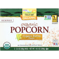 Field Day Microwave Popcorn - Organic - Butter Flavor - 3-3.5 Oz - Case Of 12