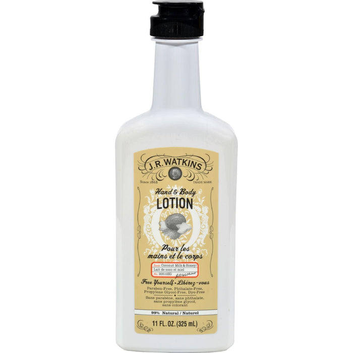J.r. Watkins Coconut Milk Honey Hand And Body Lotion - 11 Oz