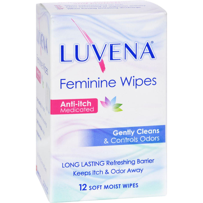 Luvena Anti-itch Wipes - Medicated - 12 Pack