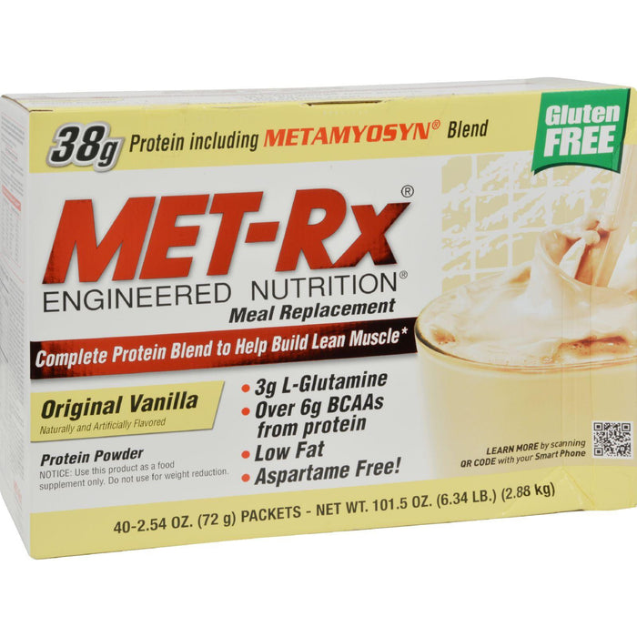 Met-rx Meal Replacement - Vanilla - 40 Pack