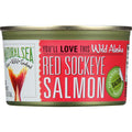 Natural Sea Salmon - Red Sockeye - Wild Alaska - Salted - 7.5 Oz - Case Of 24