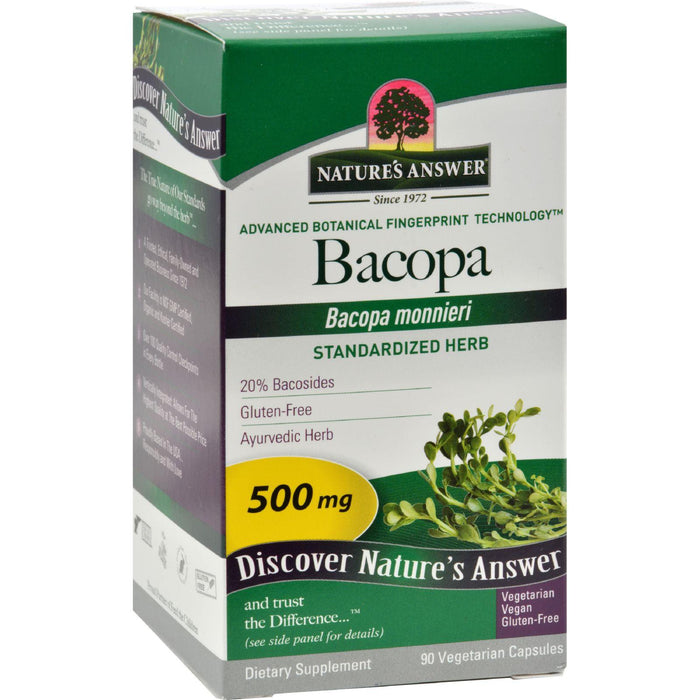 Nature's Answer Bacopa - 500 Mg - 90 Veggie Caps