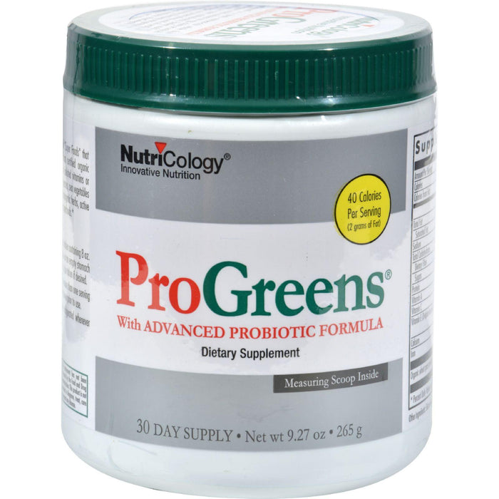 Nutricology Pro Greens With Advanced Probiotic Formula - 9.27 Oz