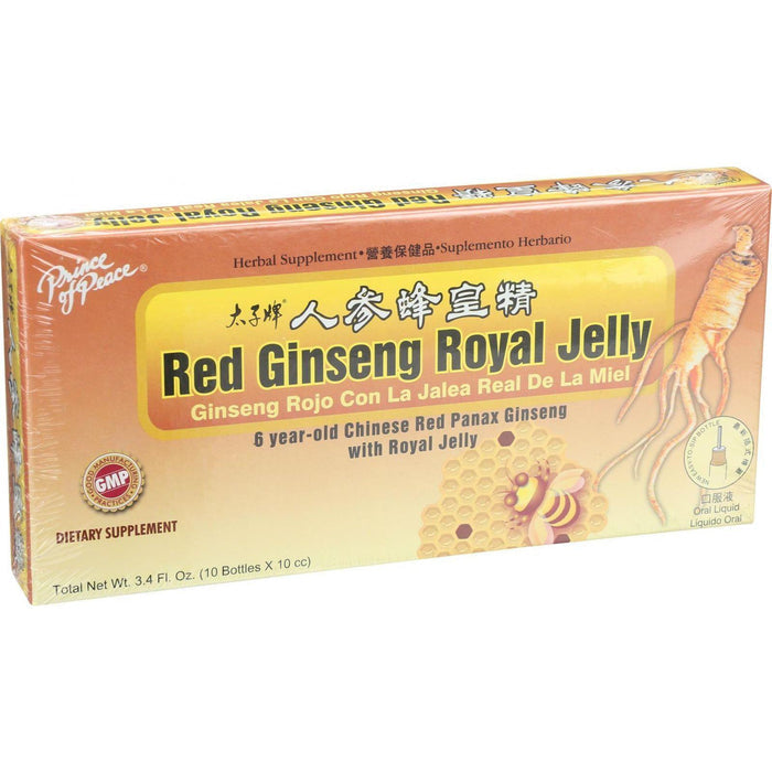 Prince Of Peace Red Ginseng - Royal Jelly - 10 Cc - 10 Count