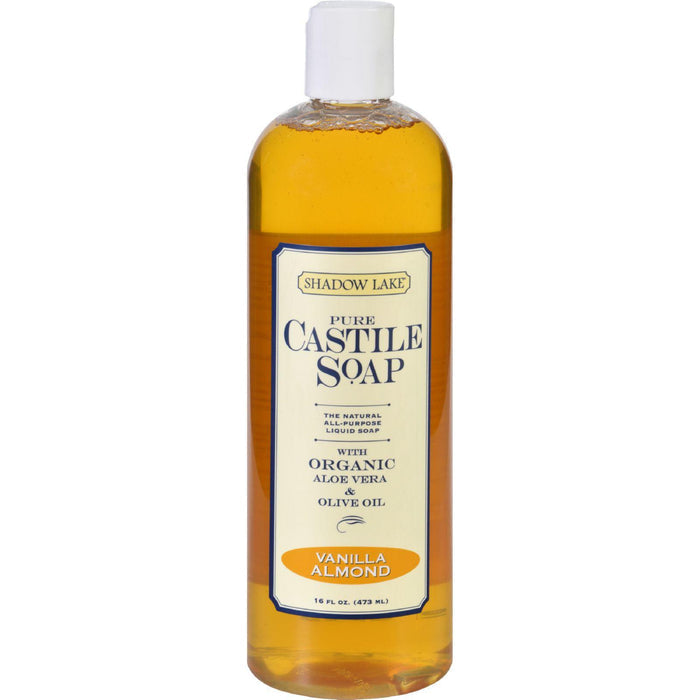 Shadow Lake Pure Castile Soap Vanilla Almond - 16 Fl Oz - Case Of 6