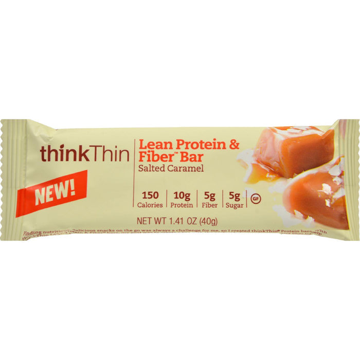 Think Products Thinkthin Bar - Lean Protein Fiber - Caramel - 1.41 Oz - 1 Case