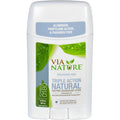 Via Nature Deodorant - Stick - Fragrance Free - 2.25 Oz