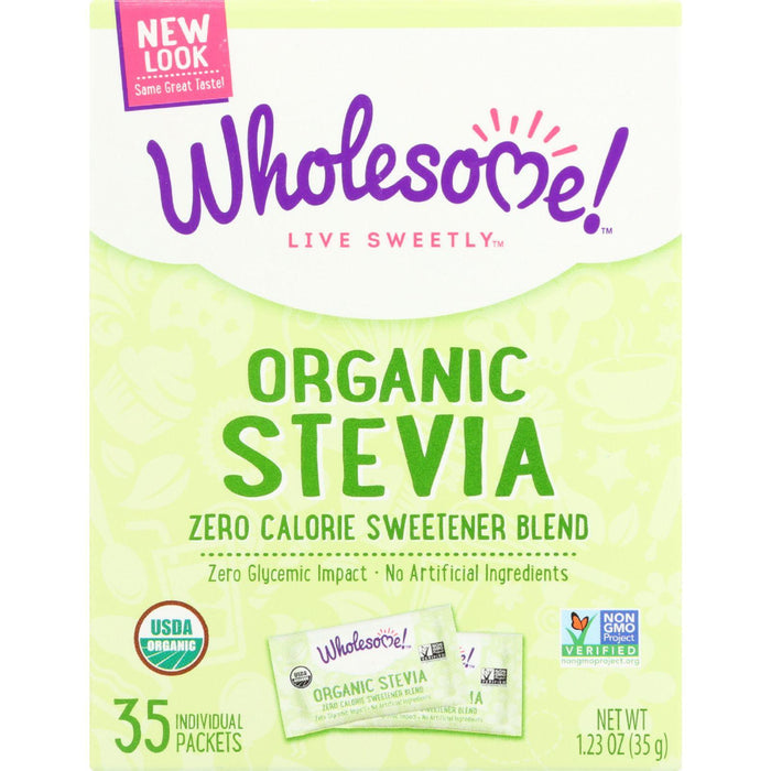 Wholesome Sweeteners Stevia - Organic - 35 Count - 1.23 Oz - Case Of 6